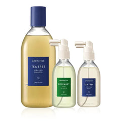 AROMATICA Tea Tree Tonic + Rosemary Root Enhancer + Tea Tree Shampoo