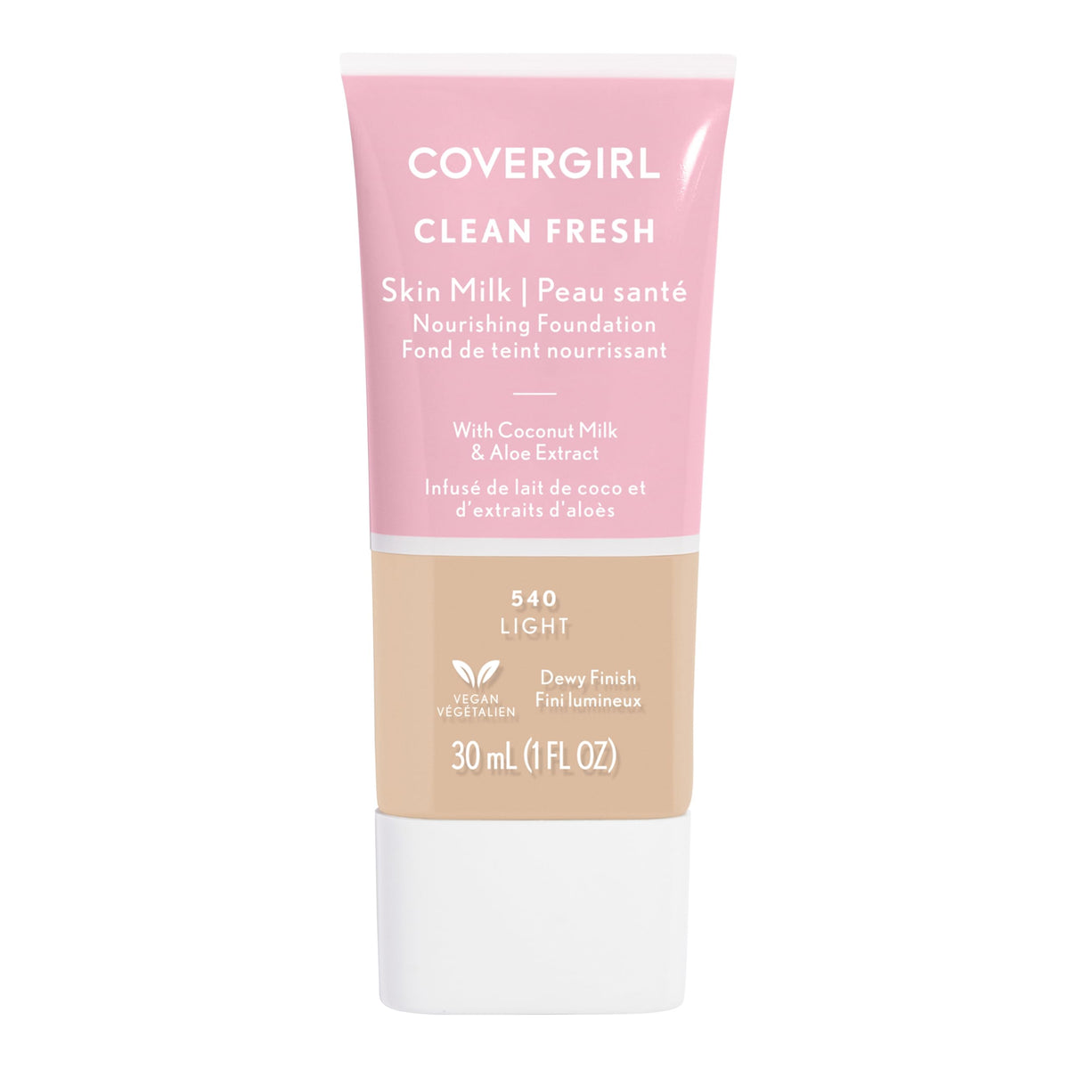 COVERGIRL, Clean Fresh Skin Milk Foundation, Light, 1 Fl Oz (Pack of 1) (packaging may vary)