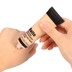 All Skin Types Sun Block Cream，Smooth Makeup Base Face Liquid Foundation Matte Wear Concealer Matte Made Liquid Foundation (BEIGE 6)