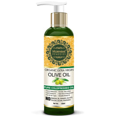 Morpheme Remedies Organic Extra Virgin Olive Oil Pure ColdPressed Oil for Hair & Skin - 120ml