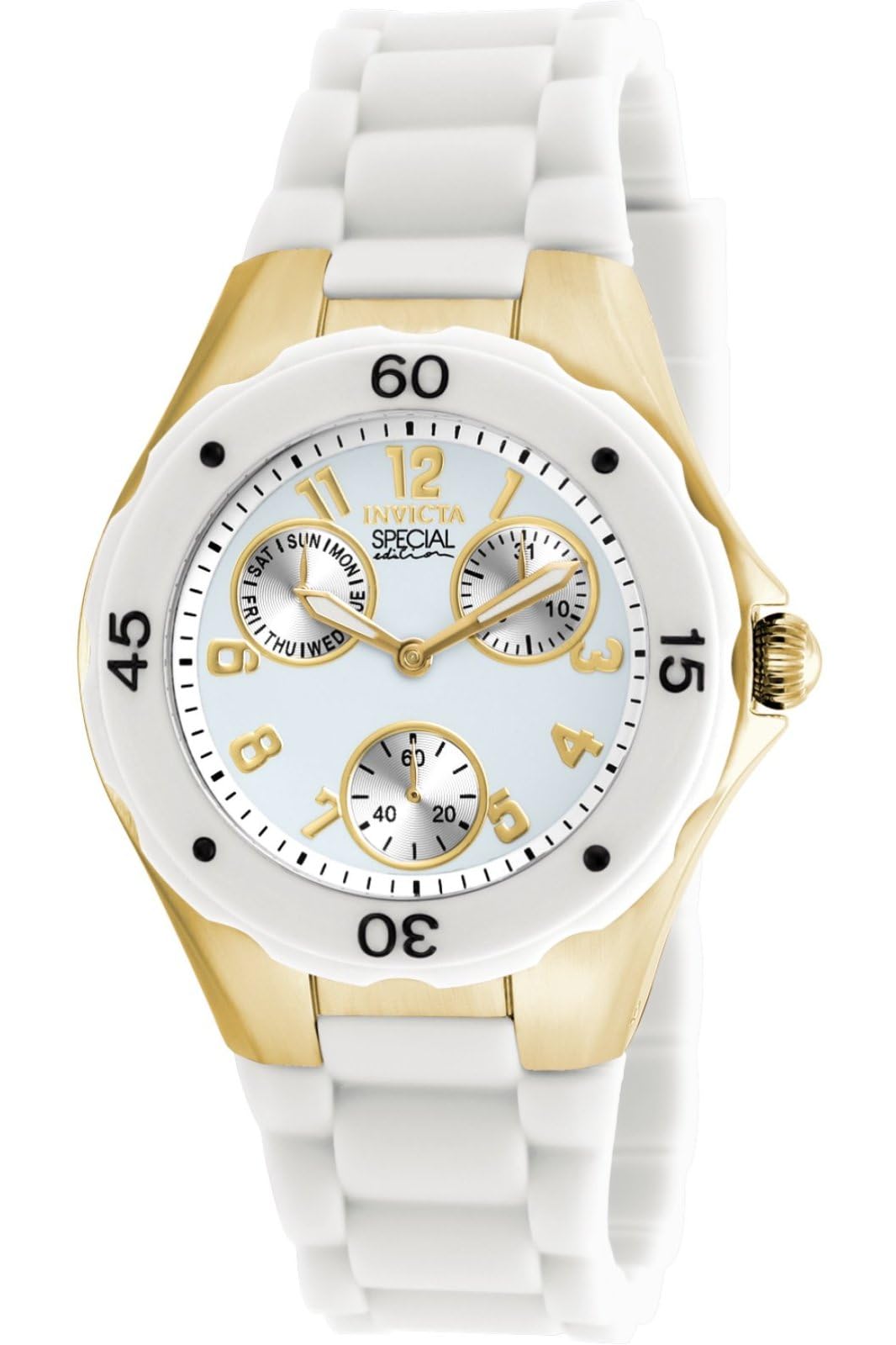 Invicta Women's 18796 Angel Analog Display Japanese Quartz White Watch - White