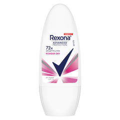 REXONA Women Antiperspirant Deodorant Roll On, 72 hour sweat & odor protection, Powder Dry, with MotionSense technology, 45ml