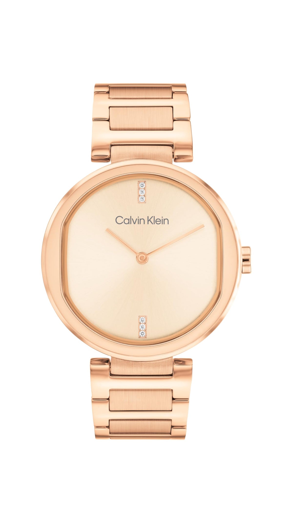 Calvin Klein Analogue Quartz Watch for Women Sensation Collection with Stainless Steel or Leather Bracelets - Rose Gold