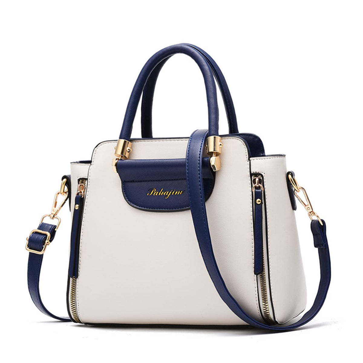 Womens Handbag Tote Shoulder Purse Leather Purses and Handbags Satchel Tote - White