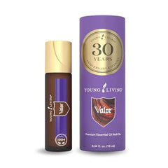 Young Living Valor Roll On 10 ml Essential Oil with Aroma Theraphy. It Contains Frankincense, Black Spruce, Blue Tansy, Camphor Wood, and Geranium, Yoga and Meditation