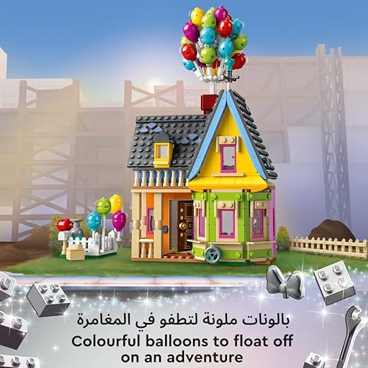 LEGO Disney and Pixar ‘Up’ House Buildable Toy with Balloons, Carl, Russell and Dug Figures, Collectible Model Set, Iconic Gift Idea for Kids, Girls & Boys 43217