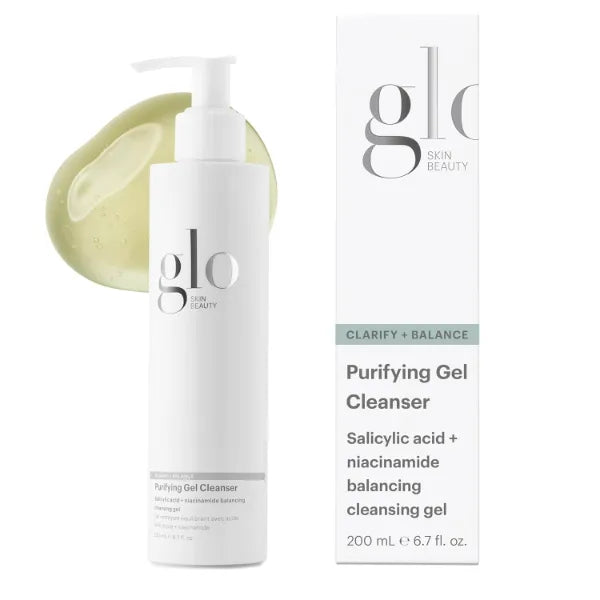 Glo Skin Beauty Purifying Gel Cleanser – Salicylic Acid & Niacinamide Face Wash for Clear, Balanced Skin