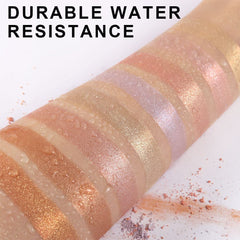 TYCA 8 Colors Face Body Shimmer Highlighter Highlight Makeup Contour Palette iluminadores de maquillaje,Highlighter+Makeup Gold Shimmer Blush Bronzer and Makeup Highlighter Powder Palette Illuminators