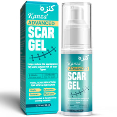 KANZA Advanced Scar Gel, Heals, Smooths, Renews, Hydrates Skin Repair Gel For all Skin Types - 50ml