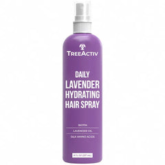 TreeActiv Nourishing Hair Growth Spray for Men and Women Hair Thickening Spray with Biotin Lavender Oil & Silk Amino Acids Lightweight Daily Leave-In Formula for Fuller Softer Hair, 8 fl oz