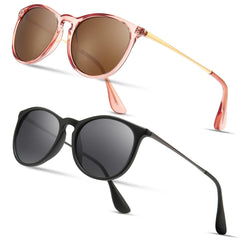 SUNGAIT Vintage Round Sunglasses for Women Men Classic Retro Designer Style