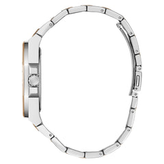 GUESS P SLV CS W/P RS GLD TOP PART W/CRYS/SUN RS GLD GLITZ MF DL/P SLV & RS GLD BRCT W/CRYS