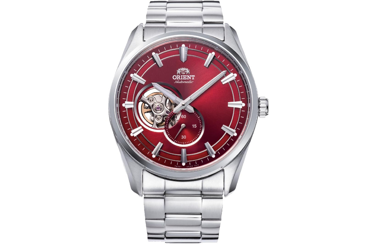 Orient Automatic/Hand-Winding Semi-Skeleton Dress Watch with Sapphire Crystal