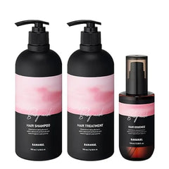 BANANAL Perfumed Hair Care Trio Shampoo, Treatment & Essence Damage Repair, Frizz Control & Shine Botanical Oils, Keratin & Amino Acids Korean Hair Scalp, Baby Musk