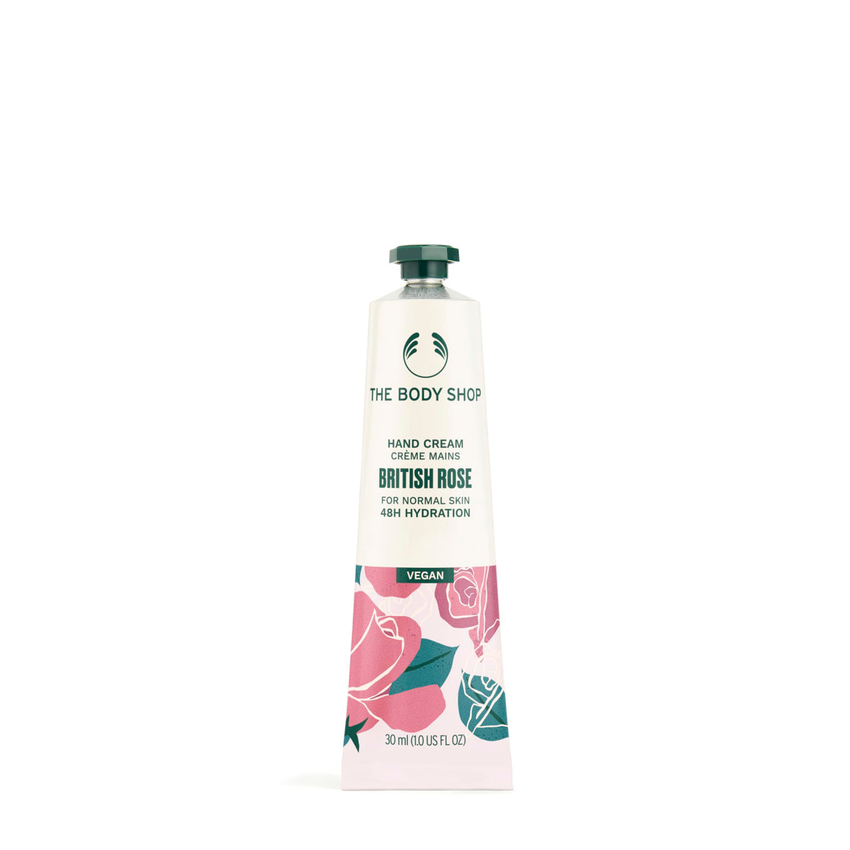 The Body Shop British Rose Hand Cream, moisturizing, long-lasting - 30ml