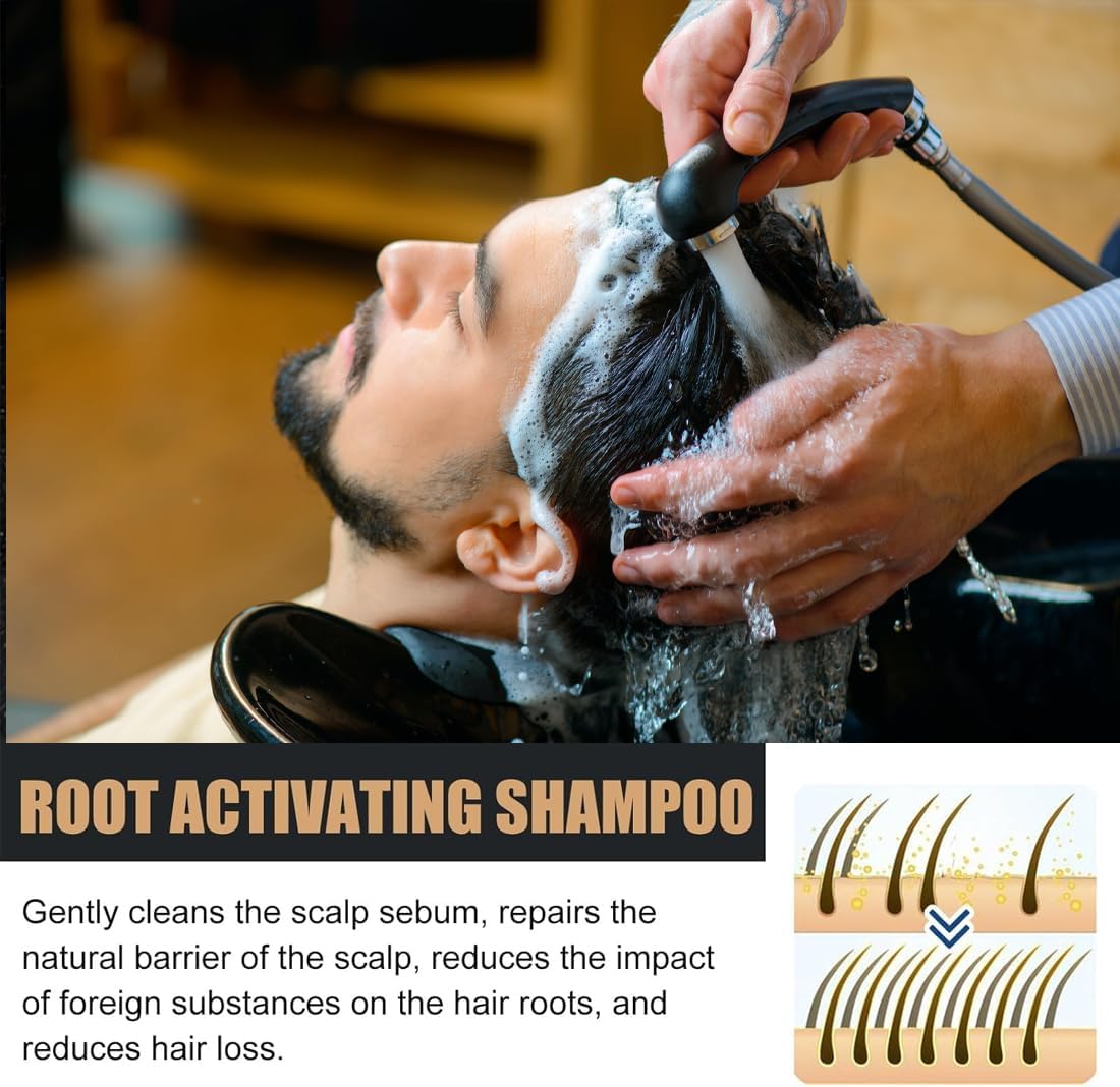 Spartan Shampoo, Spartan Root Activator Shampoo, Natural Hair Growth Shampoo 100 ml, Against Hair Loss Repairing Care Shampoo, Hair Care Promotes Hair Growth Women Men