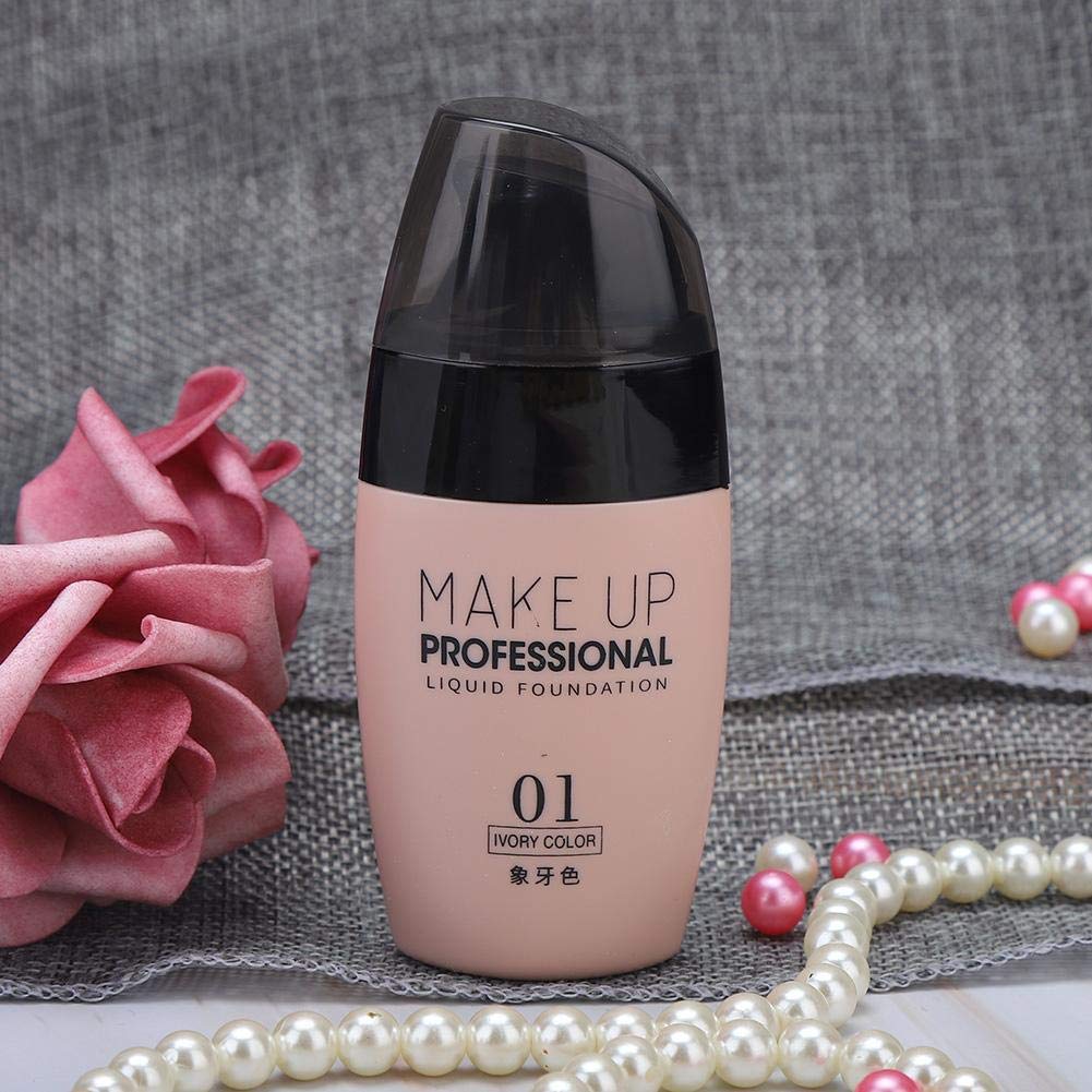 Liquid Foundation Makeup, Liquid Foundation Concealer BB Cream Flaw Pores Covering Moisturizing Oil-control Makeup for Women Girls 15ml(Ivory)