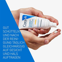 CeraVe Feuchtigkeitsspendende Gesichtscreme mit LSF 30: hydratisierende Tagescreme mit Lichtschutz für normale bis trockene Haut, 1 x 52ml
