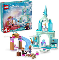 LEGO ǀ Disney Princess Elsa’s Frozen Castle Buildable Toy for 4 Plus Year Old Girls and Boys, Includes Princess Elsa and Anna Mini-Doll Figures and 2 Animal Toys, Fun Birthday Gift 43238