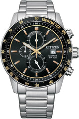 Citizen AN3681-57E Quartz Chronograph Wrist Watch for Men, 44 mm Diameter, Silver