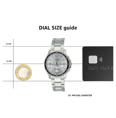 Casio Stainless Steel Analog Watch Silver