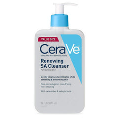 CeraVe Salicylic Acid Cleanser | 16 Ounce | Renewing Exfoliating Face Wash With Vitamin D for Normal Skin | Fragrance Free