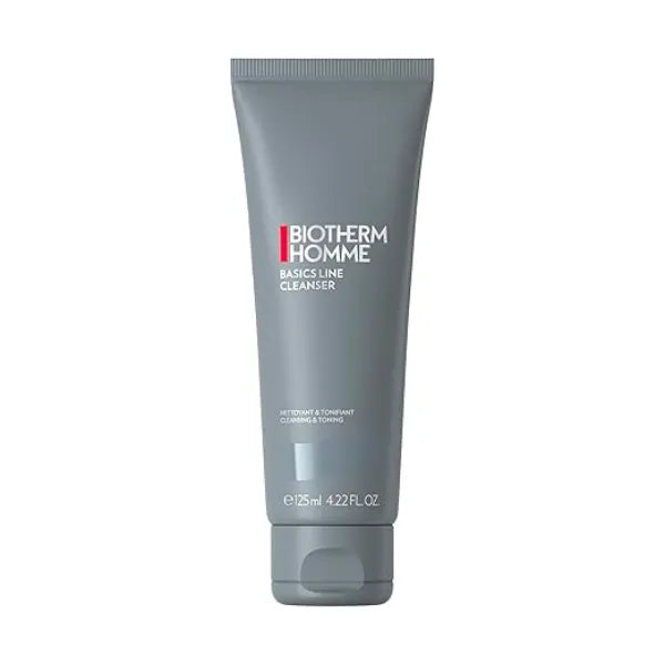 Biotherm Homme Basics Line Cleanser with Biotech Plankton, Gentle Daily Cleansing Gel for Men with Normal Skin, Fresh and Toning Effect, 4.2 Fl. Oz.
