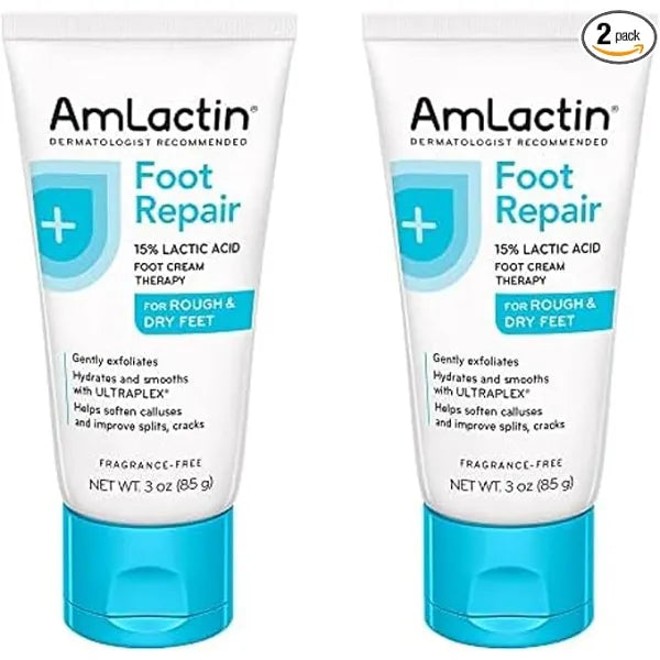 AmLactin Foot Cream Therapy, 3 Ounce (Pack of 2)