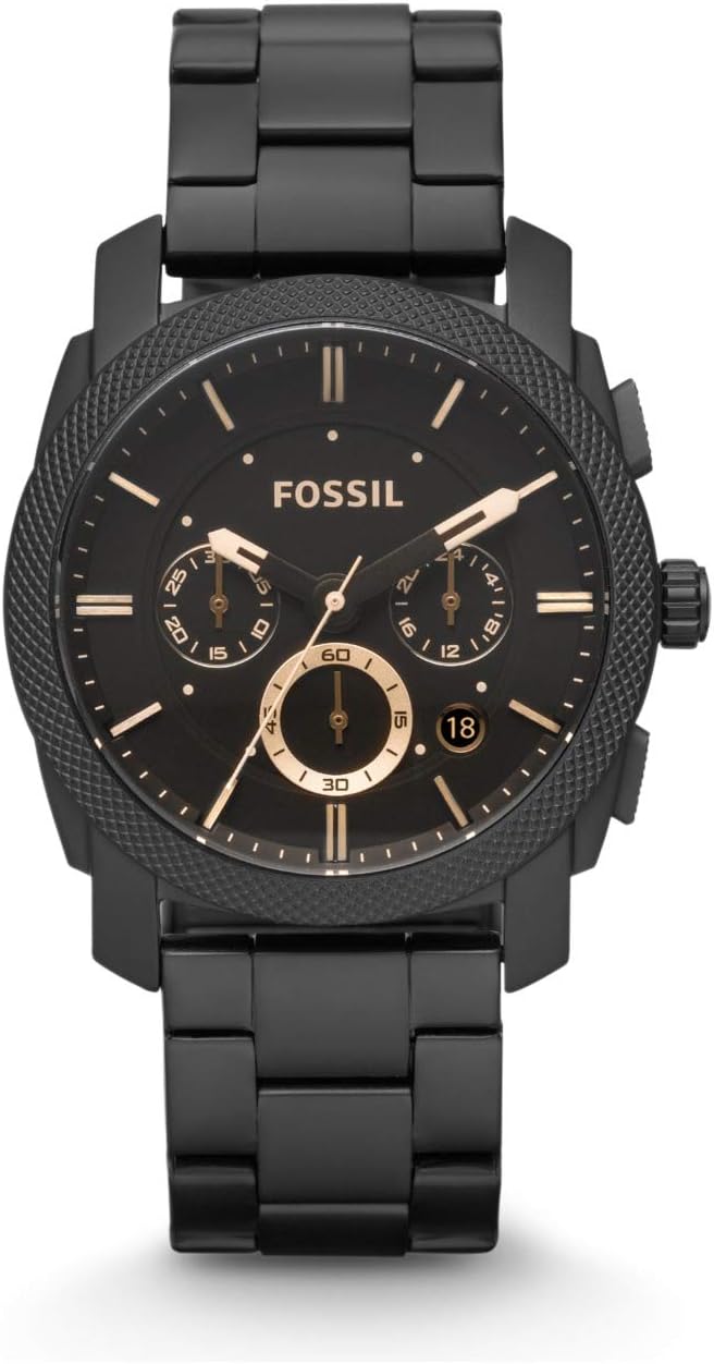 Fossil Mens Quartz Watch, Chronograph Display And Stainless Steel Strap Fs4682Ie