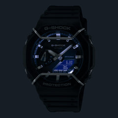 Casio G-Shock Analog-Digital World Time Watch - Black / Grey