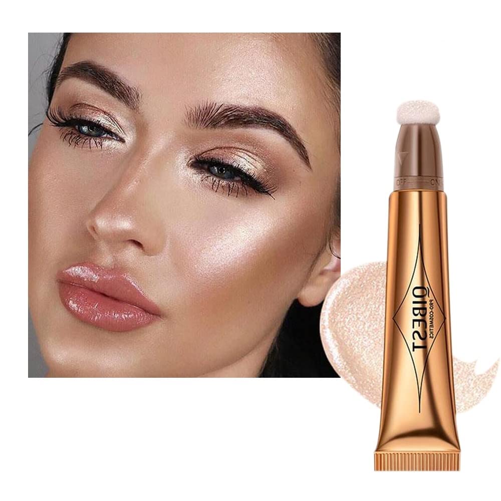 KANZA-Multifunctional Makeup Bronzer | Liquid Face Concealer Pen | Waterproof Body Face Contouring Makeup | Matte Finish Liquid Contour Stick with Soft Cushion Applicator | For Women |15g (#04)
