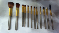 Makeup Brushes Set 12 Pieces Kit With Metal Boxes