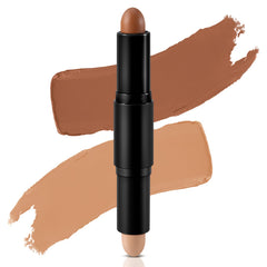 Apooliy Cream Contour Stick Bronzer Highlighter Face Shaping & Contouring Matte Makeup Long Lasting Waterproof