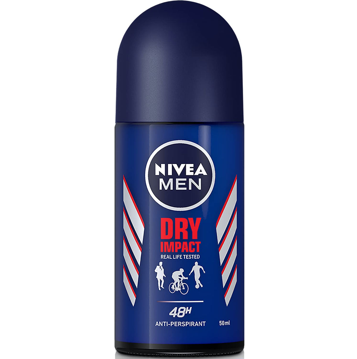 NIVEA MEN Antiperspirant Roll-on for Men, Dry Impact, 50ml