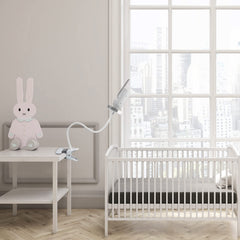 Koroao Clip Clamp Mount for Philips Avent Connected SCD973/37 /SCD923/26 /SCD921/26 Baby Monitor (White)