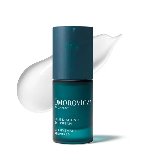 Omorovicza Blue Diamond Eye Cream (0.51 oz), Revitalising Eye Cream with Blue Diamond Complex, Mimosa Bark Extract & Silicium, Under Eye Brightener to Lift, Brighten & Correct Eye Contour