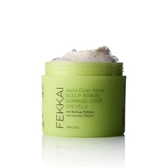 FEKKAI Apple Cider Detox Clarifying Scrub Scalp Treatment Removes Build-Up & Exfoliates For All Hair Types 7.5 oz