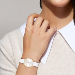 Coach ELLIOT Coach14504305 Women's Watch, White, white/chalk