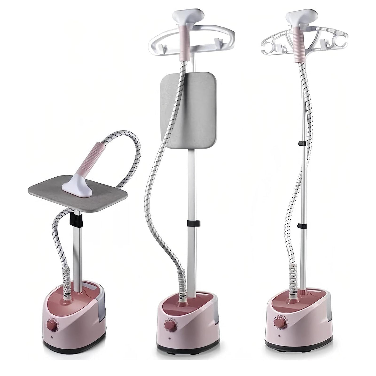 Rmoutf 2000W Vertical Clothes Garment Steamer, Height Adjustable Steamer Built-in Ironing Board, 40 Second Heating Household ＆ Commercial Steam Irons