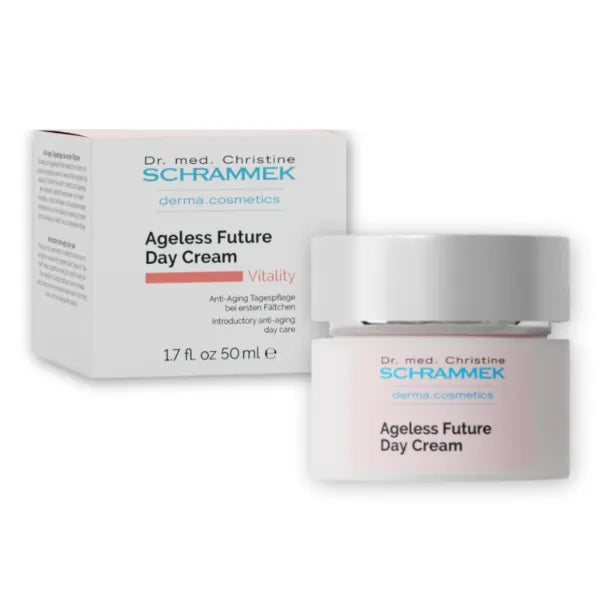Schrammek Ageless Future Day Cream (1.7 fl oz) - Introductory Anti-Aging Day Care - Stimulates Collagen Synthesis - with Hyaluronic Acid & Vitamin E - Face Moisturizer - Face Cream - Skin Care
