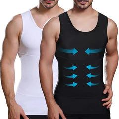 Lgtfy Mens Compression Shirt Slimming Shapewear Tank Top Workout Vest