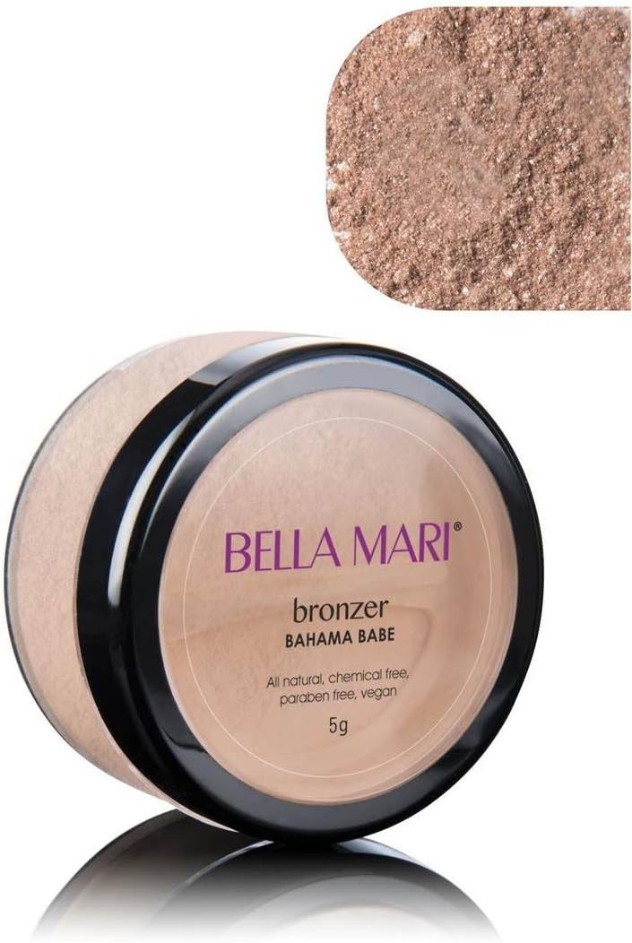 Bella Mari Natural Mineral Bronzer, Bahama Babe (Shimmer); 0.2oz