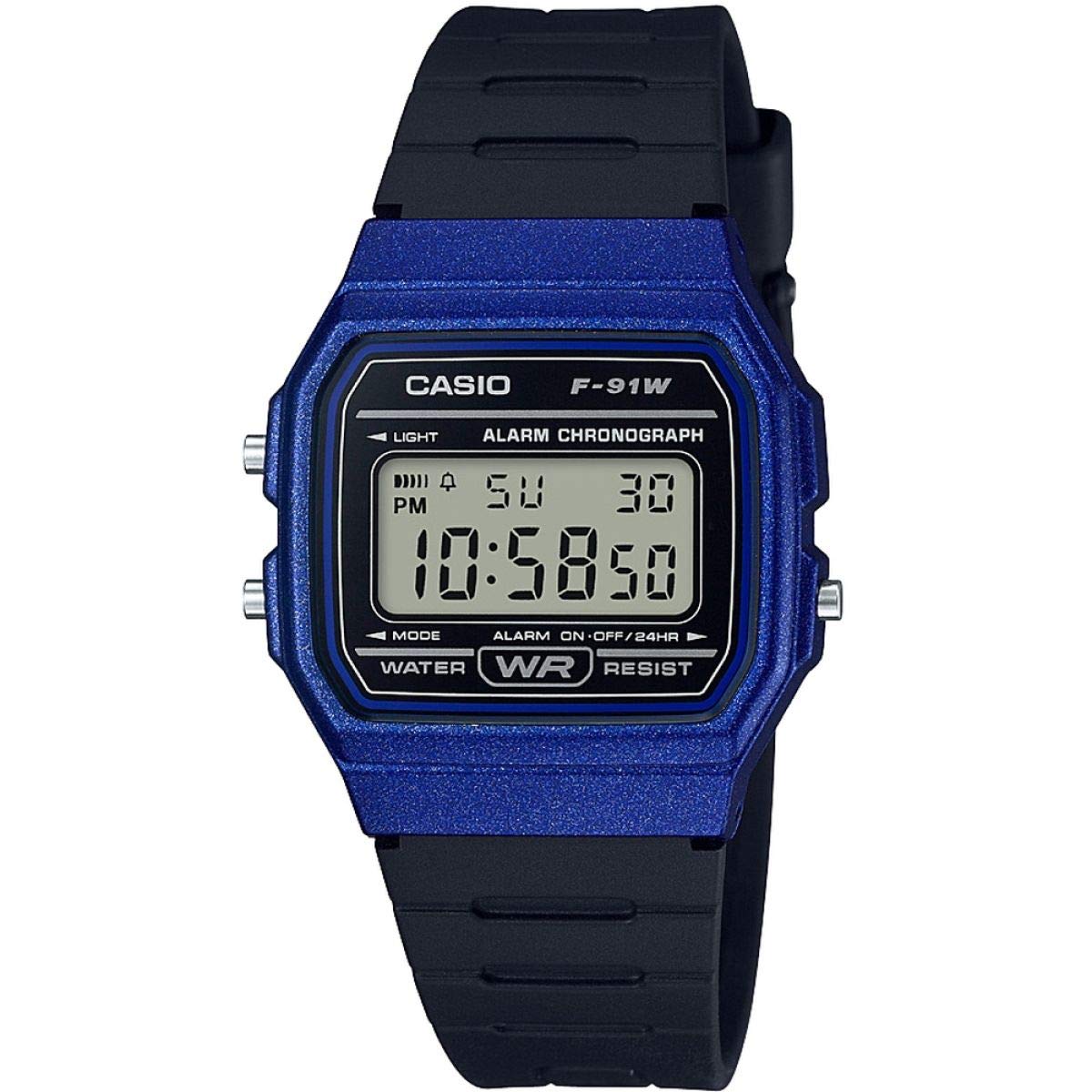 Casio Classic Alarm Digital Watch Black/Blue