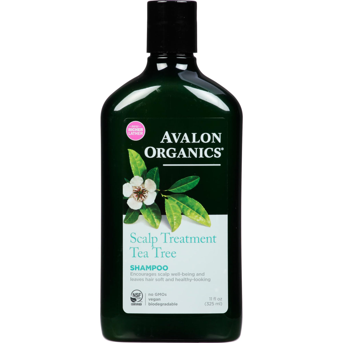 Avalon Organics, Shampoo, Scalp Treatment, Tea Tree, 11 fl oz (325 ml)