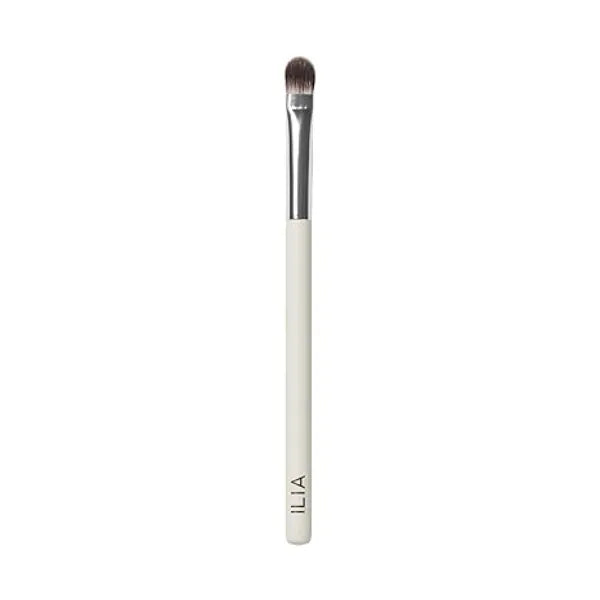 ILIA Shadow Brush Flat, Tapered Head Made with FSC Certified Wood, Aluminum, + Soft, Vegan Bristles Pack, Press, + Sweep Eyeshadow Expertly Crafted Non Toxic