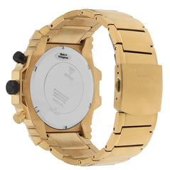 GUESS 48mm Multifunction Skeletonized Watch, Gold-Tone/Black, Quartz Watch