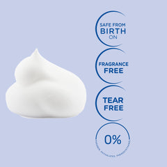 Mustela Cradle Cap Foam Shampoo for Newborn - Baby Shampoo with Natural Avocado - Tear-Free & Fragrance-Free - 150ml