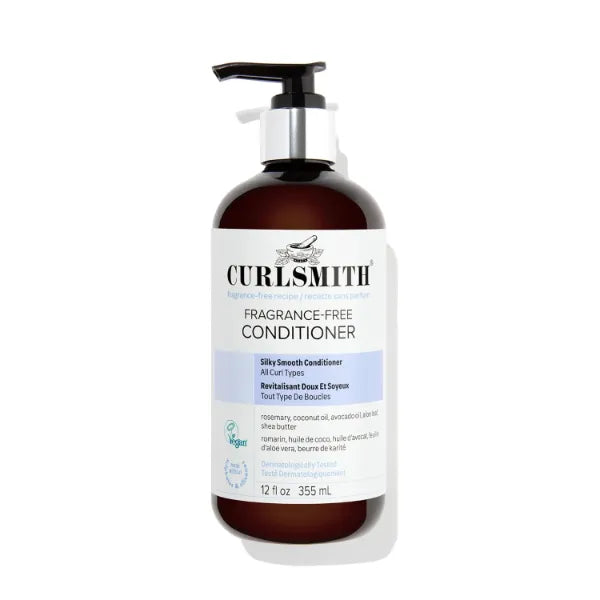 CURLSMITH Fragrance-Free Conditioner - Gently Detangles, Soften and Smooths Hair for Silky Curls (12 oz)