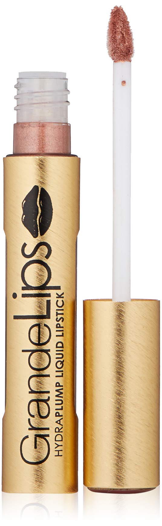 Grande Cosmetics Grandelips Plumping Liquid Lipstick, Metallic Semi-Matte, Rose Blush