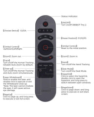 OBSBOT Tiny 2 Remote Control, Smart Remote for Tiny 2/Tiny 4K/1080P Webcam, Wireless Connection via USB Receiver, Combination of Remote Control and Presentation Clicker